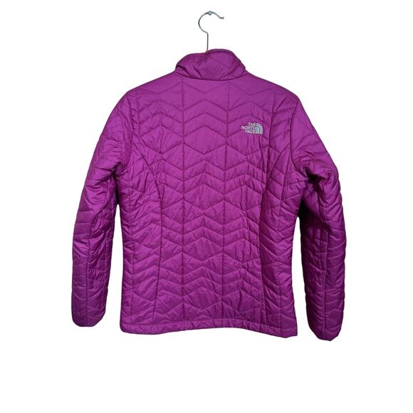 The North Face Jacket Sz L 14-16 Logo Quilted Outerwear Winter Pink Girls - Picture 2 of 7